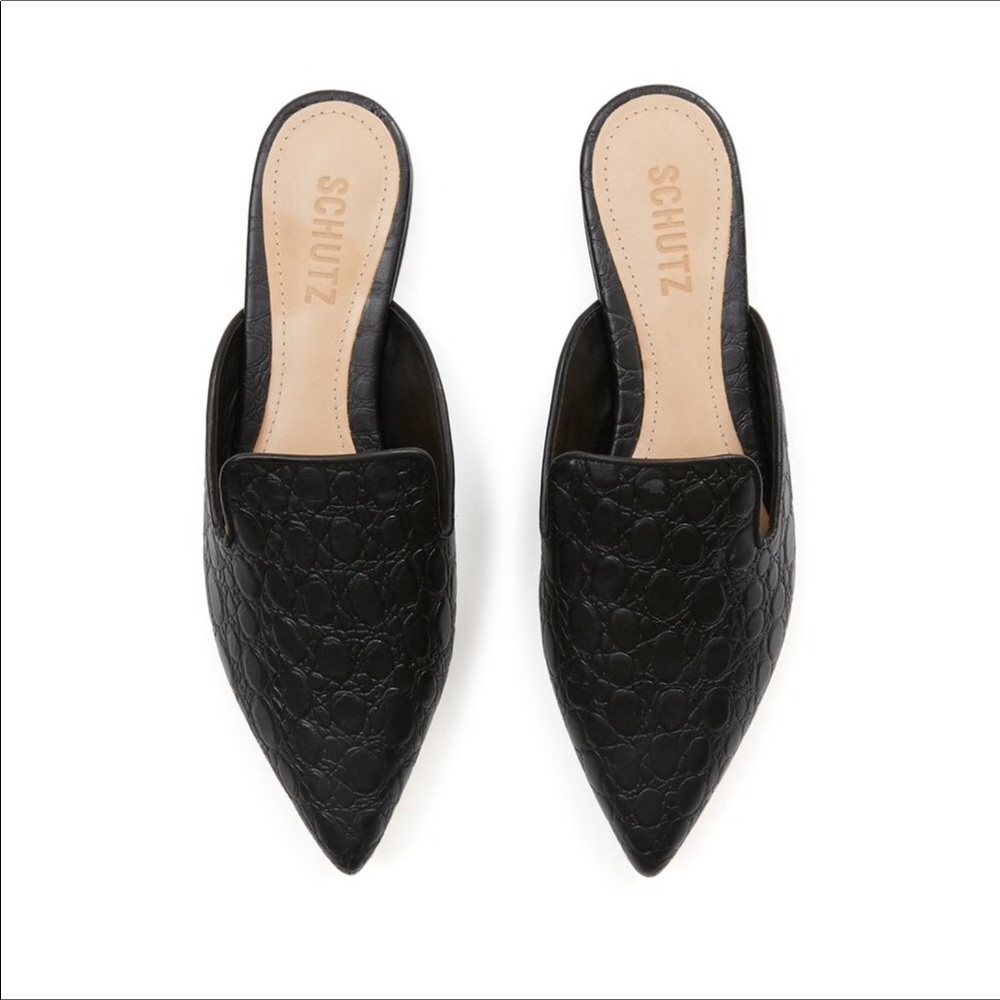 🐊 SCHUTZ Tracy Croc Mules🐊